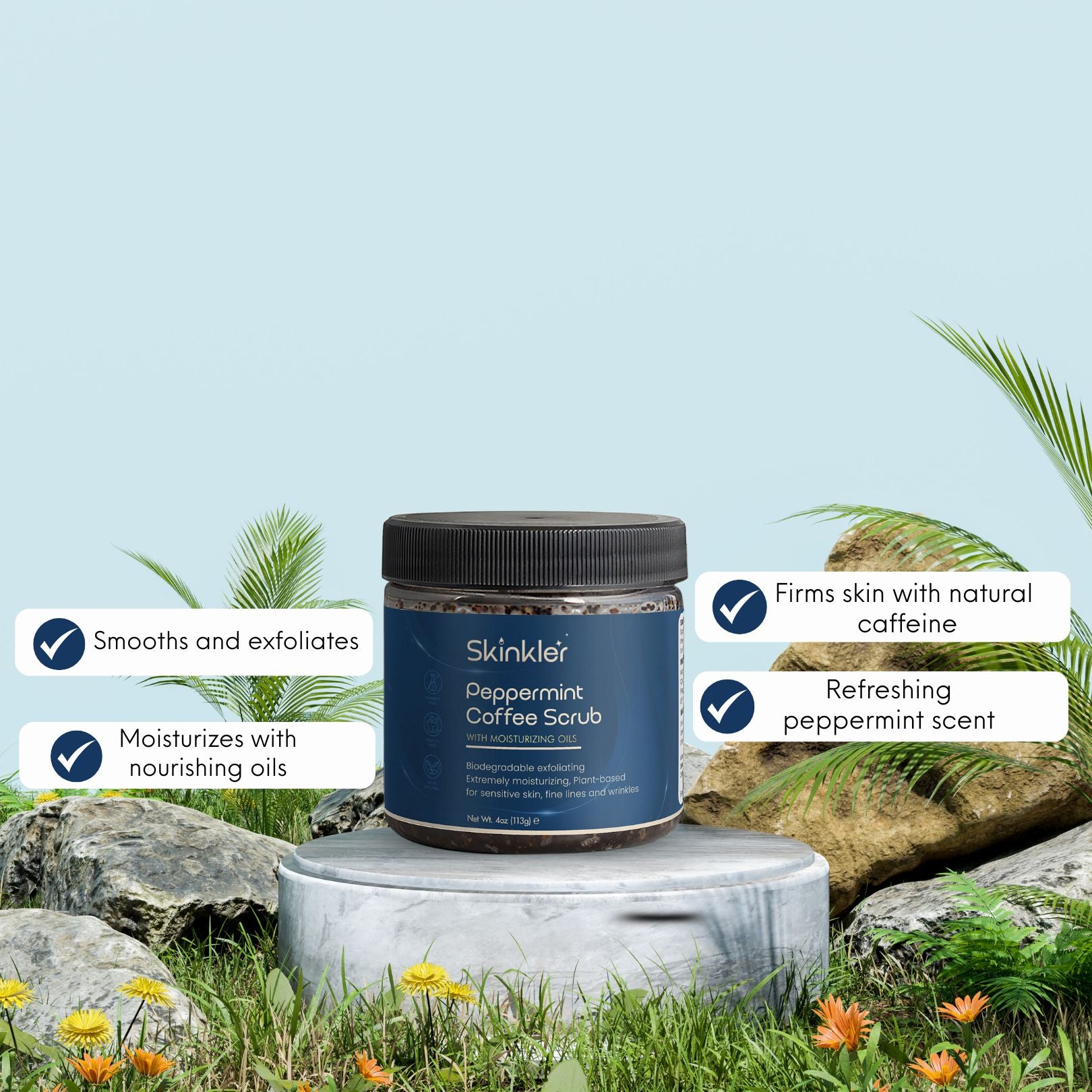 Peppermint Coffee Scrub